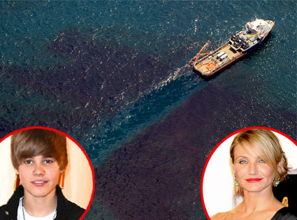Gulf of Mexico Oil Spill, Justin Bieber, Cameron Diaz Gulf of Mexico Oil Spill, Justin Bieber, Cameron Diaz